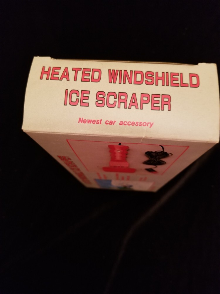 Heated Windshield Ice Scraper Vintage New in Box