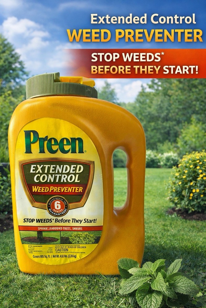 New PREEN Extended control Weed Preventer 4.93 lbs.