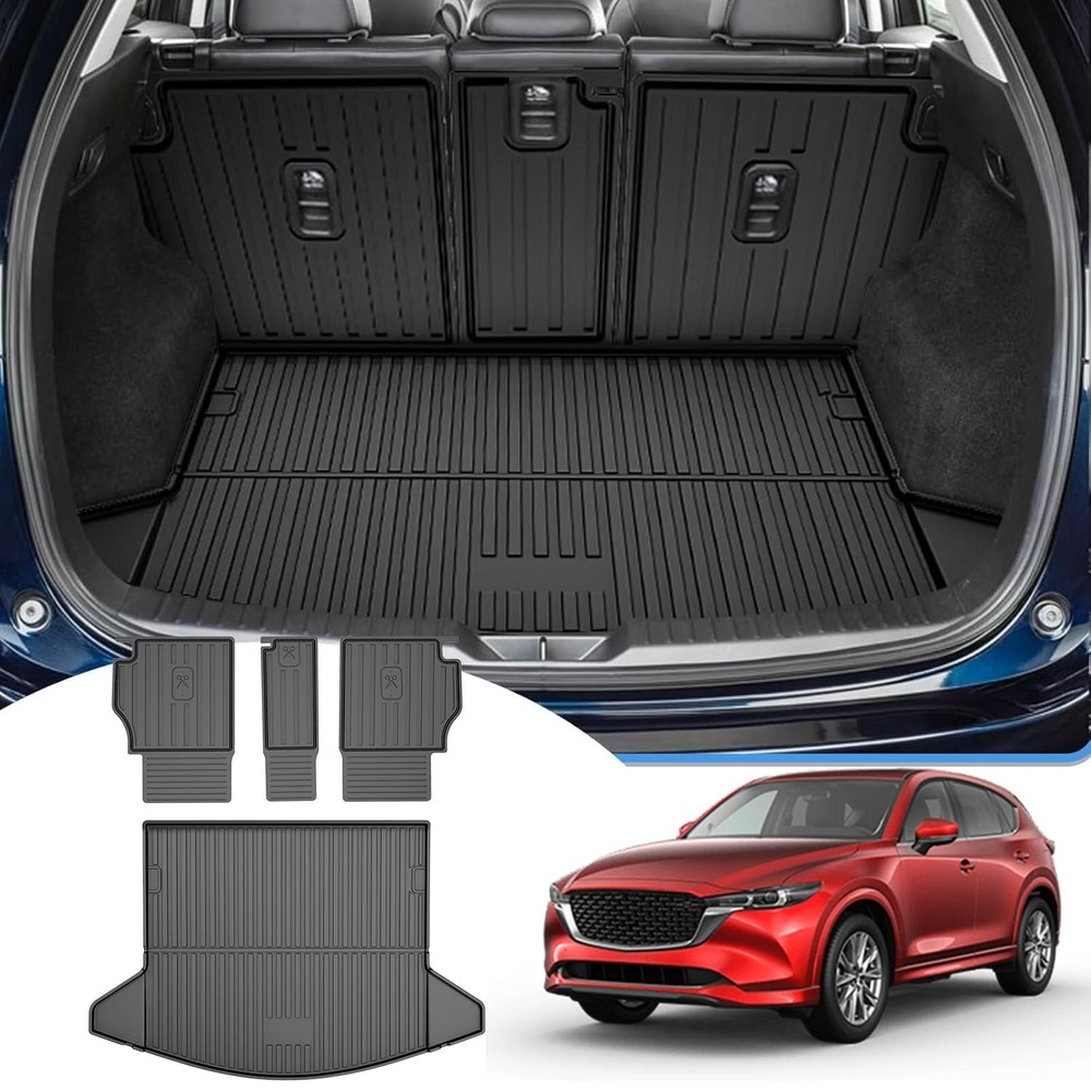Cargo Liner Backrest Mat Compatible with 2017-2025 Mazda CX-5 Backrest Mat Tr...