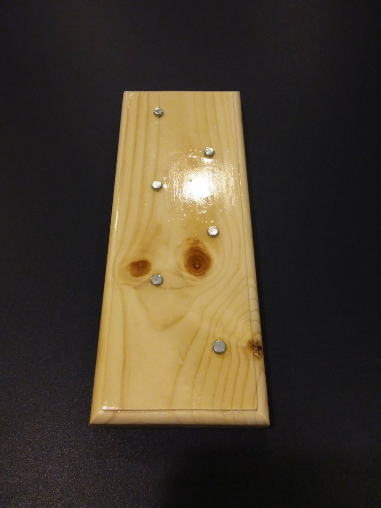 KNIFE DISPLAY STAND, SOLID NORTHERN WHITE PINE.