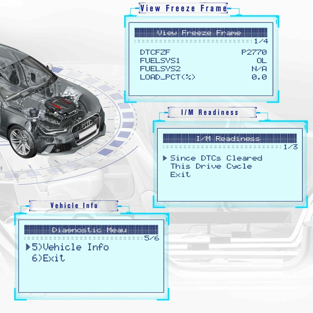 EOBD OBDII Car Scanner Code Reader Auto Fault Engine Diagnostic Reset Tool VC309
