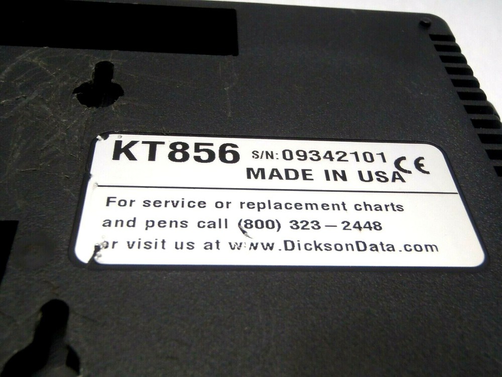 Dickson KT856 8 Inch 203mm Temperature Recorder Missing Chart