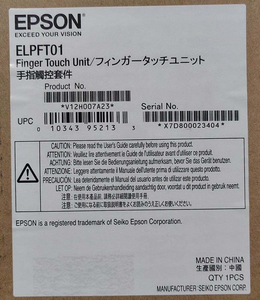 Epson Finger Touch Unit Interactive Module w/ Box & Cable ELPFT01 NEW