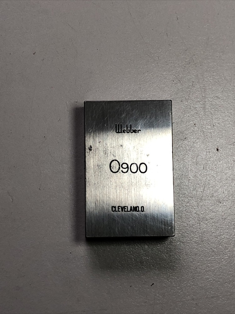 Webber .900 Gage Block