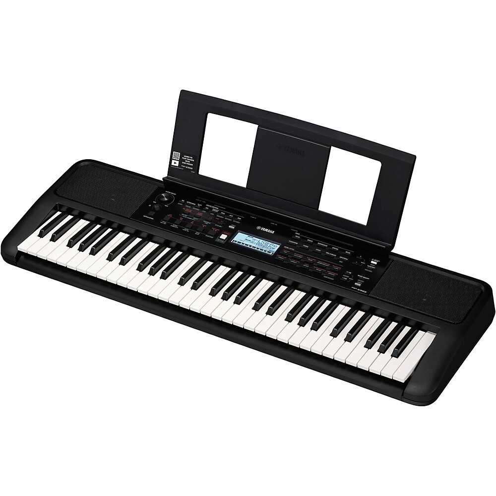 Yamaha PSRE383 61-Key Portable Keyboard with Power Adapter, New