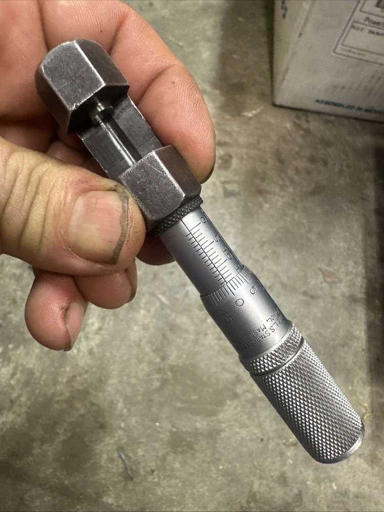 Starrett 225 Wire Micrometer Machinist Tool Maker Box Find