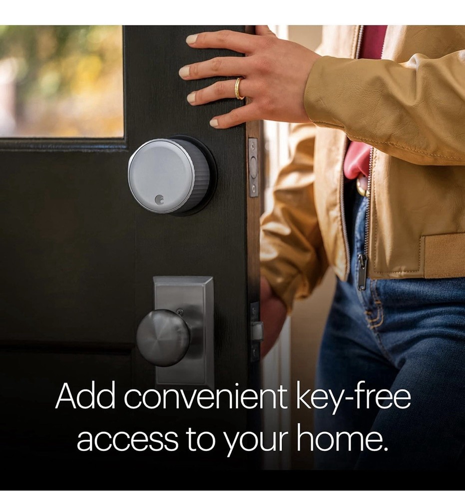 August Smart Lock Pro with Connect Wi-Fi Bridge - Silver