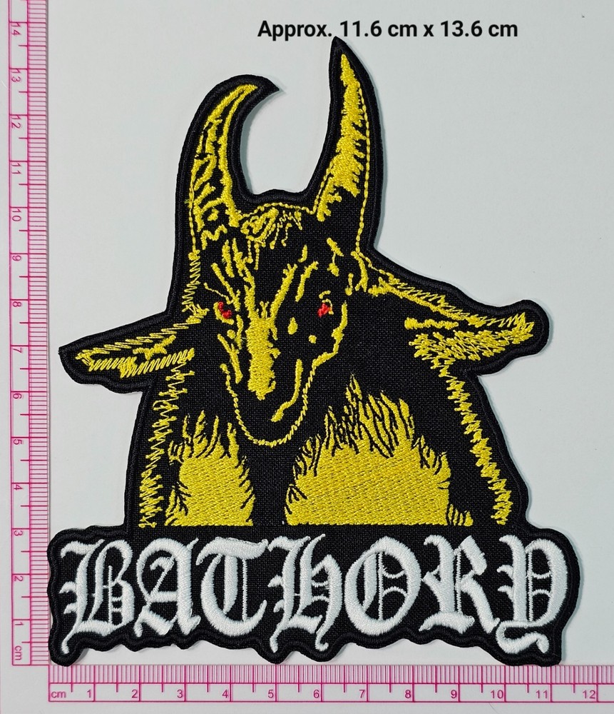 Bathory black metal patch, Bathory band patch, iron/sew on patch