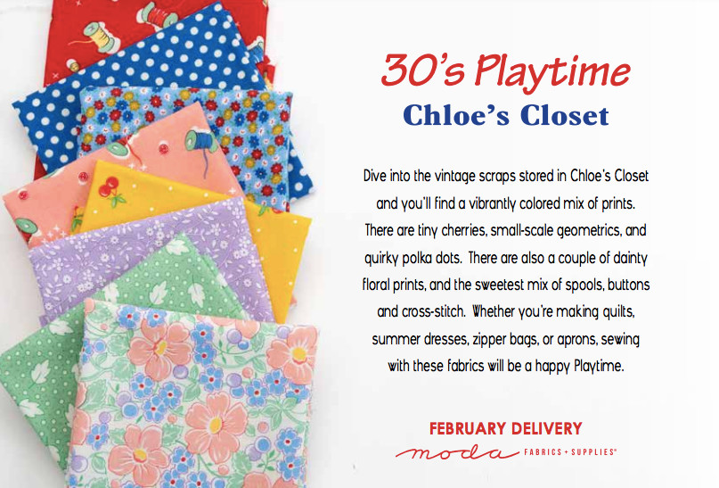 30's Playtime 2022 Moda Chloe's Closet Layer Cake