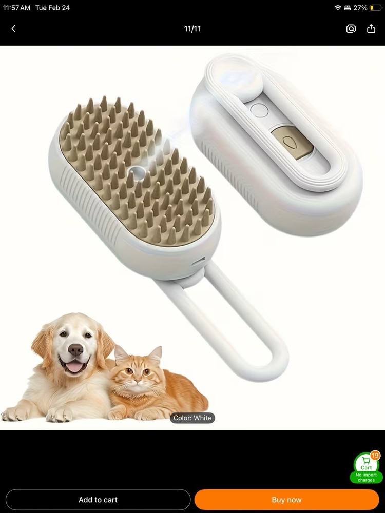 Pet Self-Cleaning Brush