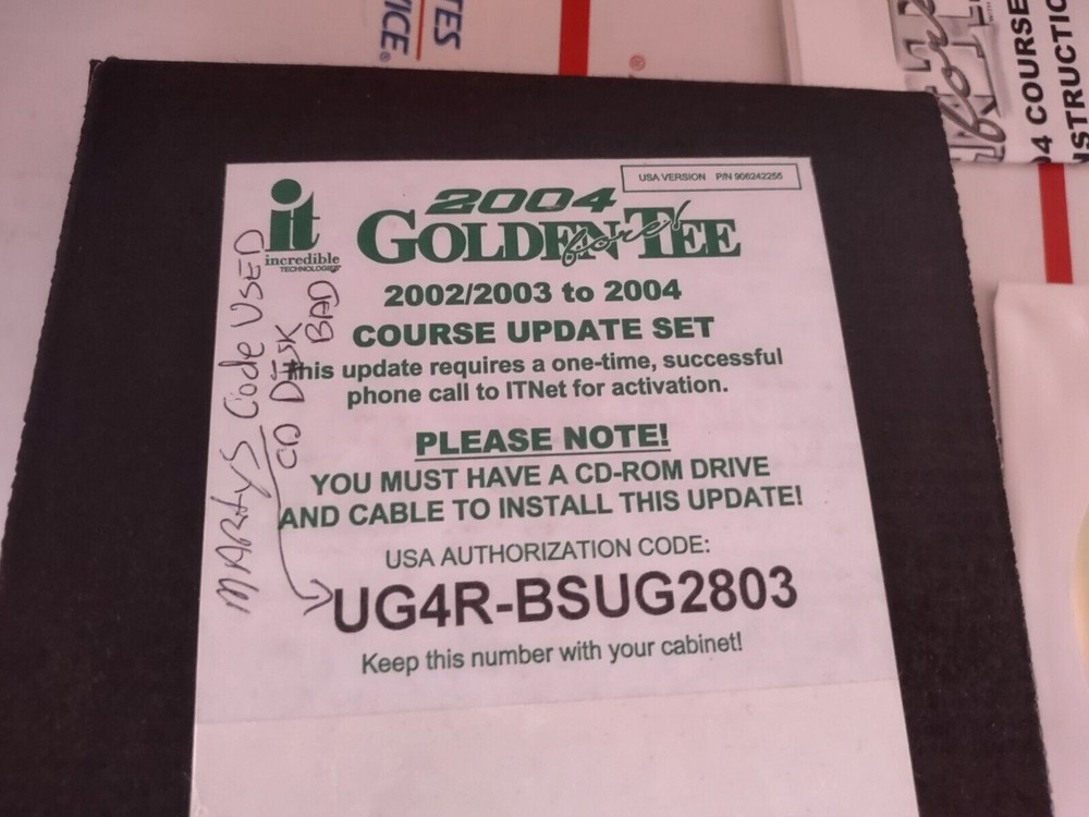 golden tee 2004 update arcade parts #2