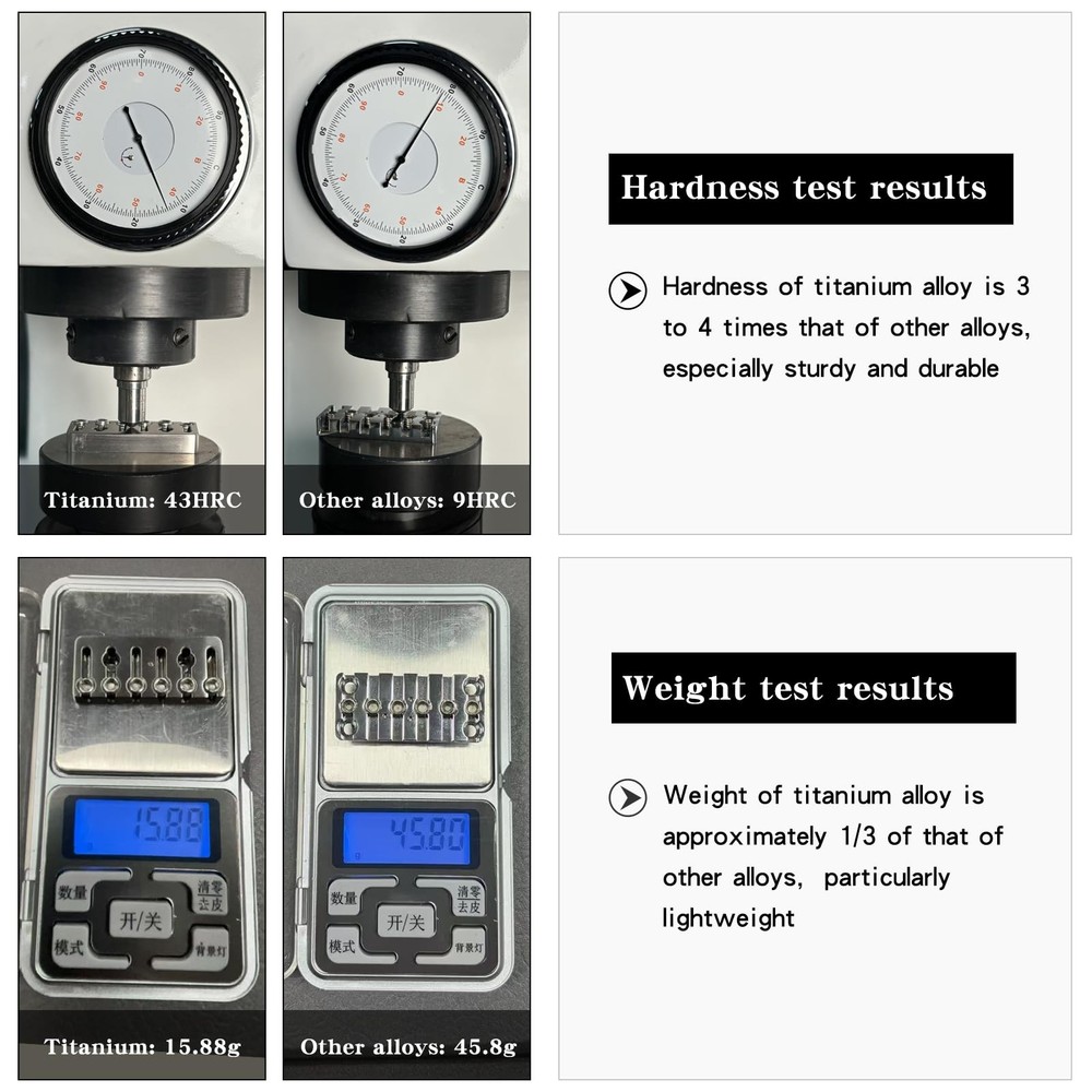 Guitar Bridge String Locks 6 String Guitar Locking Nut Headless Guitar String...