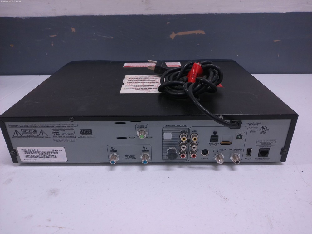Dish Network DVR 512 Satellite Receiver - Tested, Working, No Remote