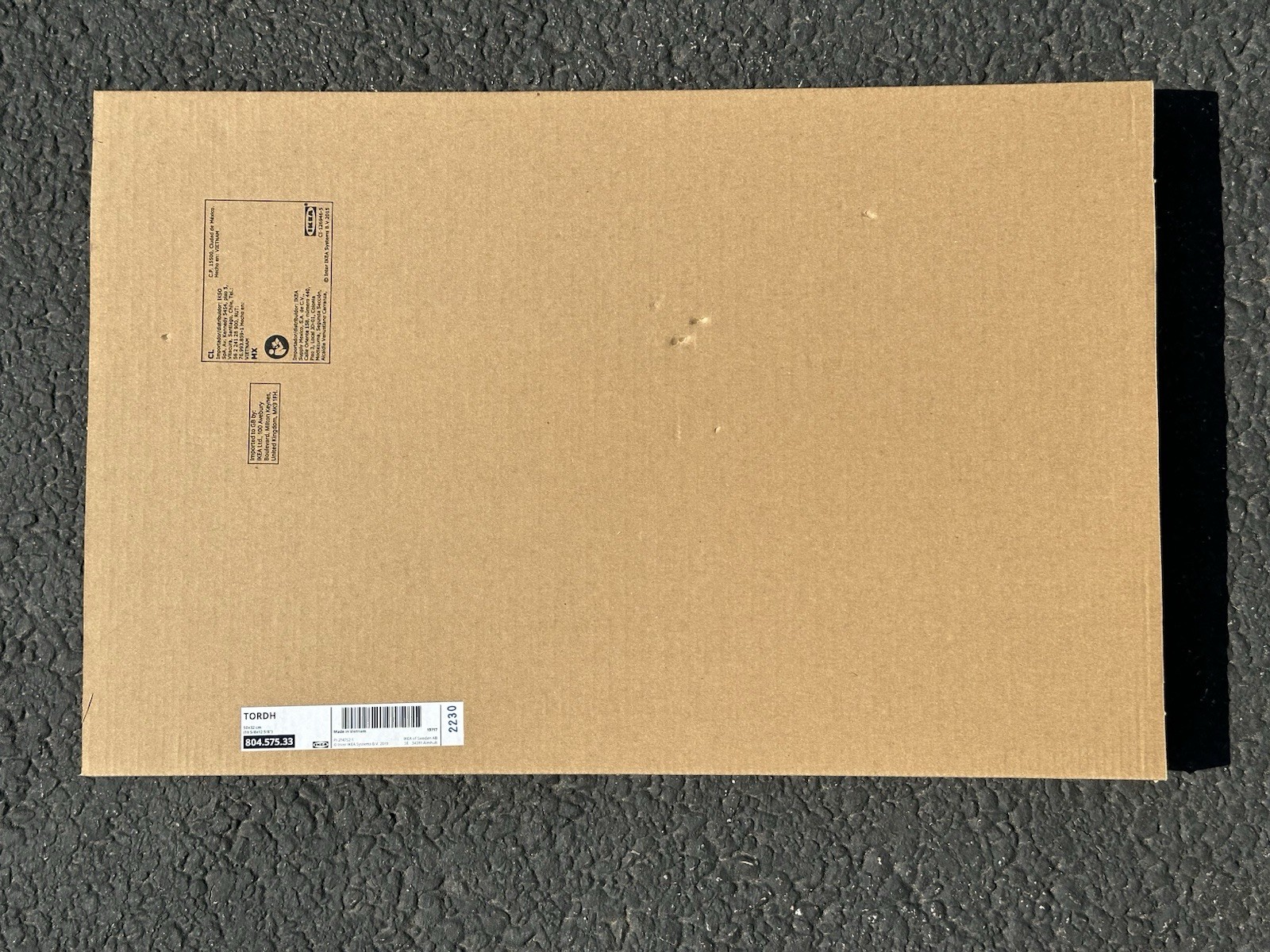 Ikea TORDH Shelf Outdoor Brown Stained 19 5/8" x 12 5/8" 804.575.33