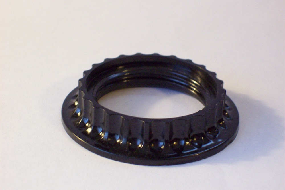 BAKELITE THREADED RING FOR BAKELITE THREADED SOCKETS LAMP PART NEW 30535J