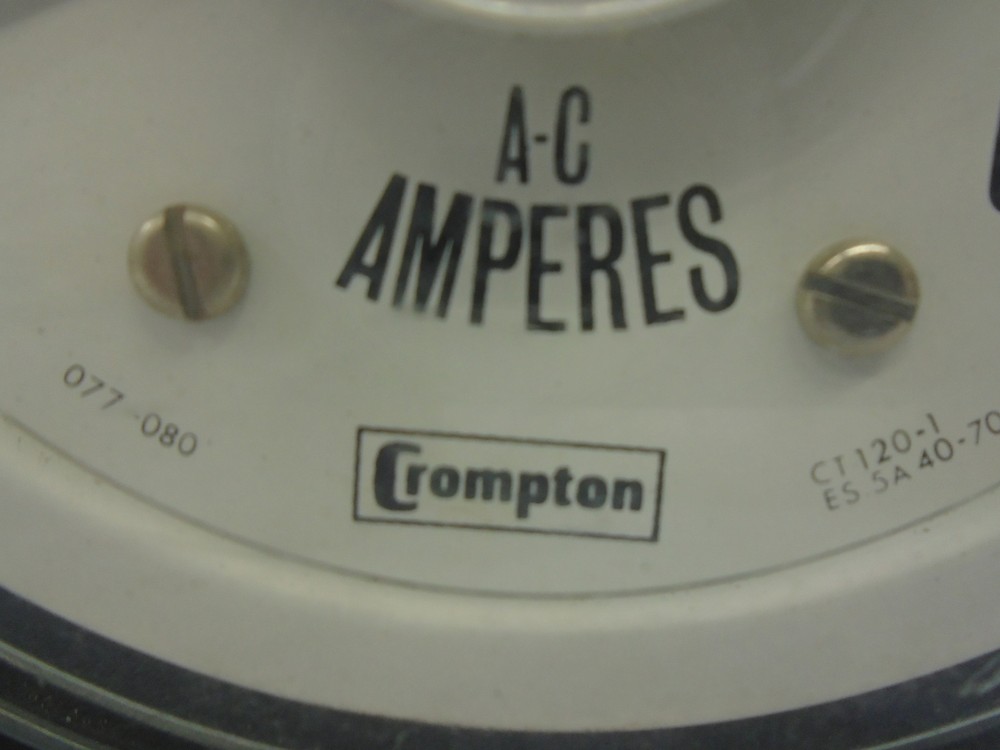 CROMPTON INSTRUMENTS AA-LSSJ TYPE 077-08 AC AMP METER 0-600
