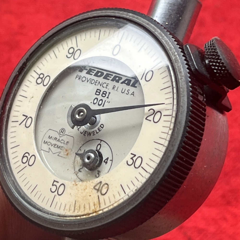 FEDERAL B81 DIAL INDICATOR MIRACLE MOVEMENT .001" RANGE (t41)