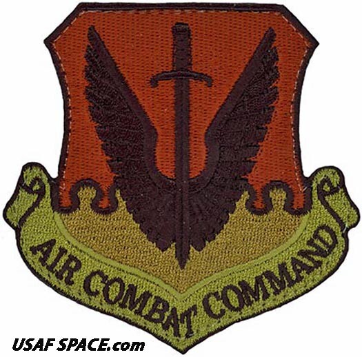 AUTHENTIC AIR FORCE - AIR COMBAT COMMAND - 3.5"- USAF OCP PATCH on HOOK & LOOP