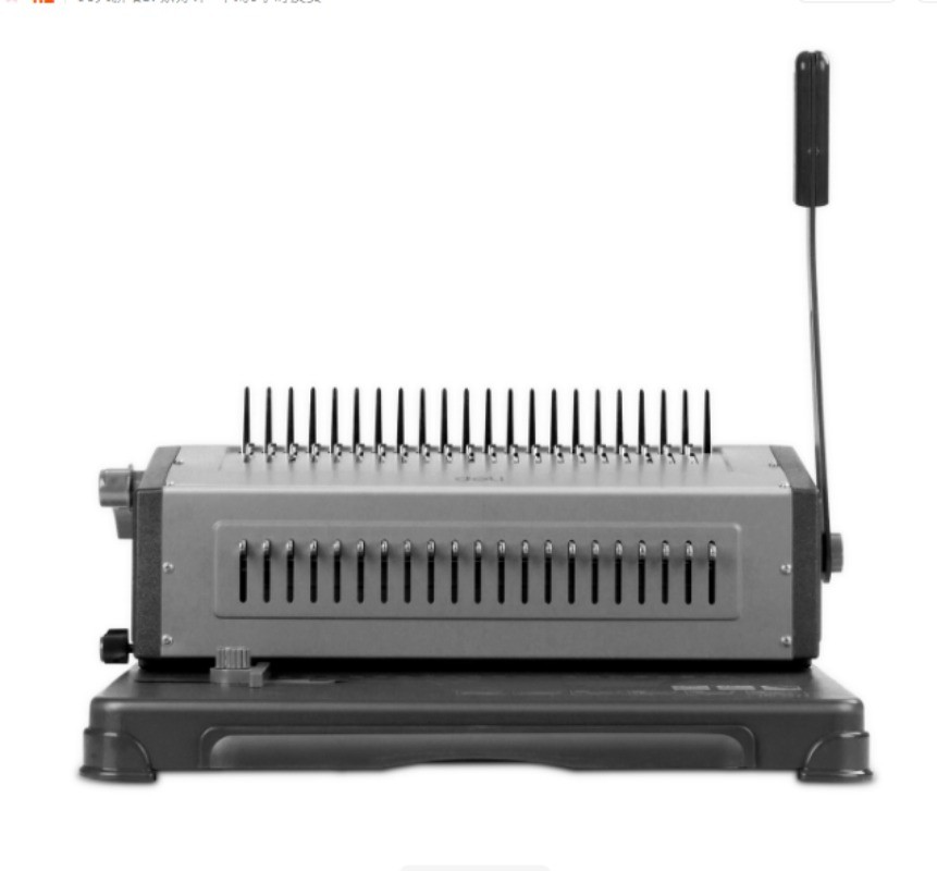 Comb-Style Clip-On Rubber Ring Binding Machine Hole-Punch Binding Machine