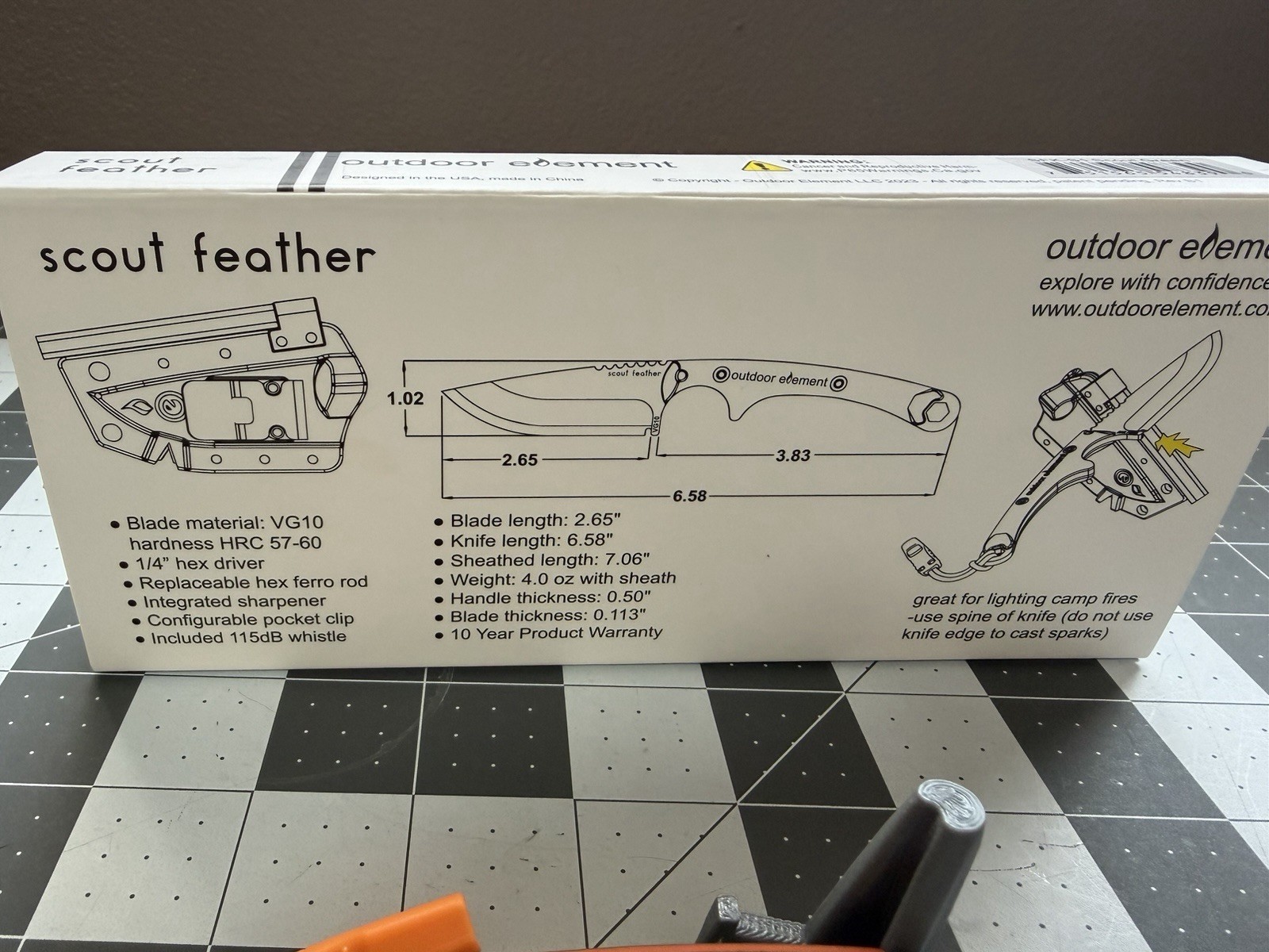 Outdoor Elements Scout Feather Topo Limited Edition