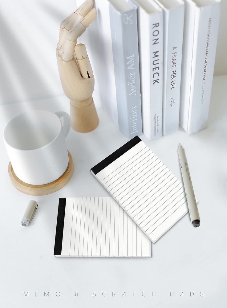 6 Pack 3x5 Inch Small Notepad Refills Memo Pads for Taking Notes Planning