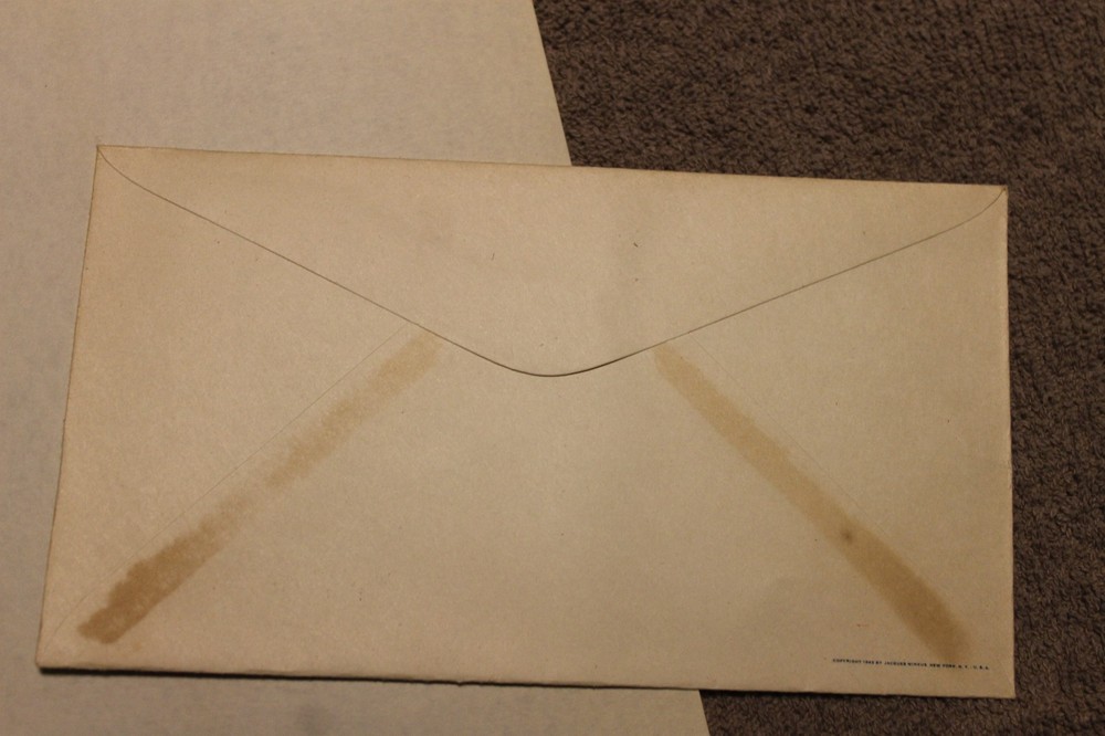 Original WW2 U.S. Home Front Patriotic Letter Head and Matching Envelope Set