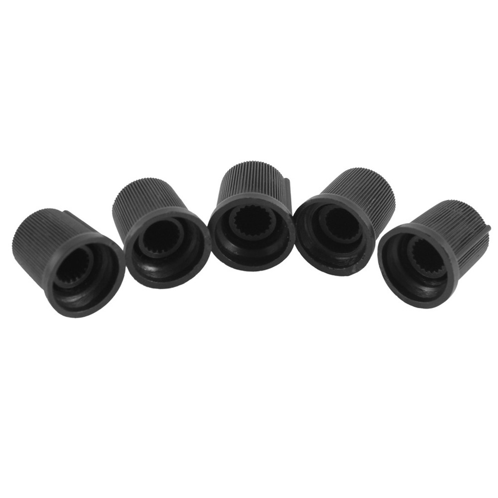 75Pack Volume Control Rotary Knobs for 6mm Dia Knurled Shaft Potentiometer