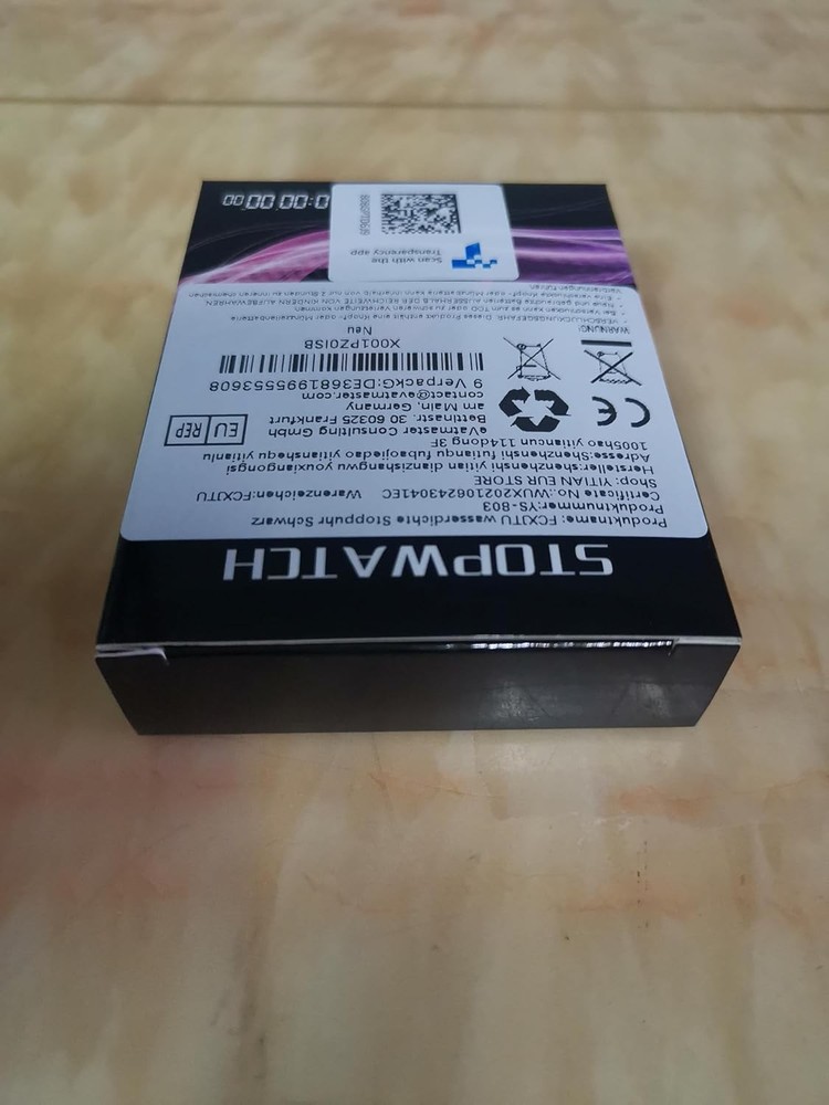 FCXJTU Digital Simple Stopwatch Timer, No Bells, Alarm, Basic Black