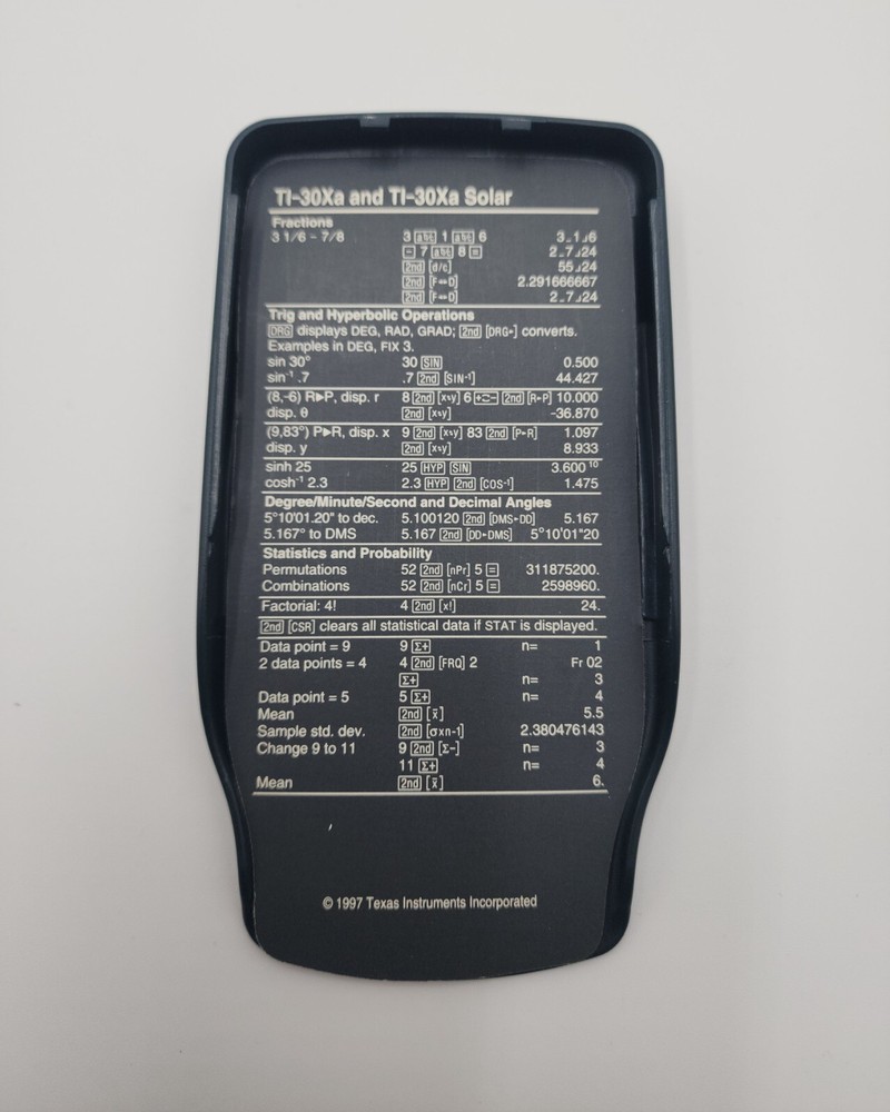 Texas Instruments TI-30Xa Scientific Calculator
