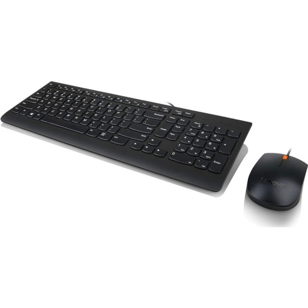 Lenovo 300 Wired USB Keyboard and Mouse Combo, Black