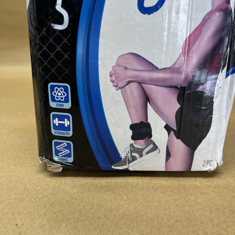 Wrist/Ankle Weights, 1 Pound Each (2 lb Set total) Soft, Adjustable Secure New