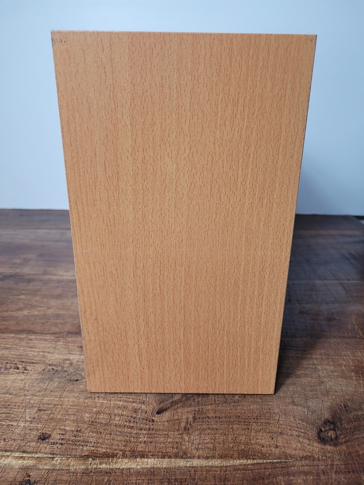CD STORAGE BOX, 60 CD HOLDER, TIMBER AND PLASTIC CONSTRUCT