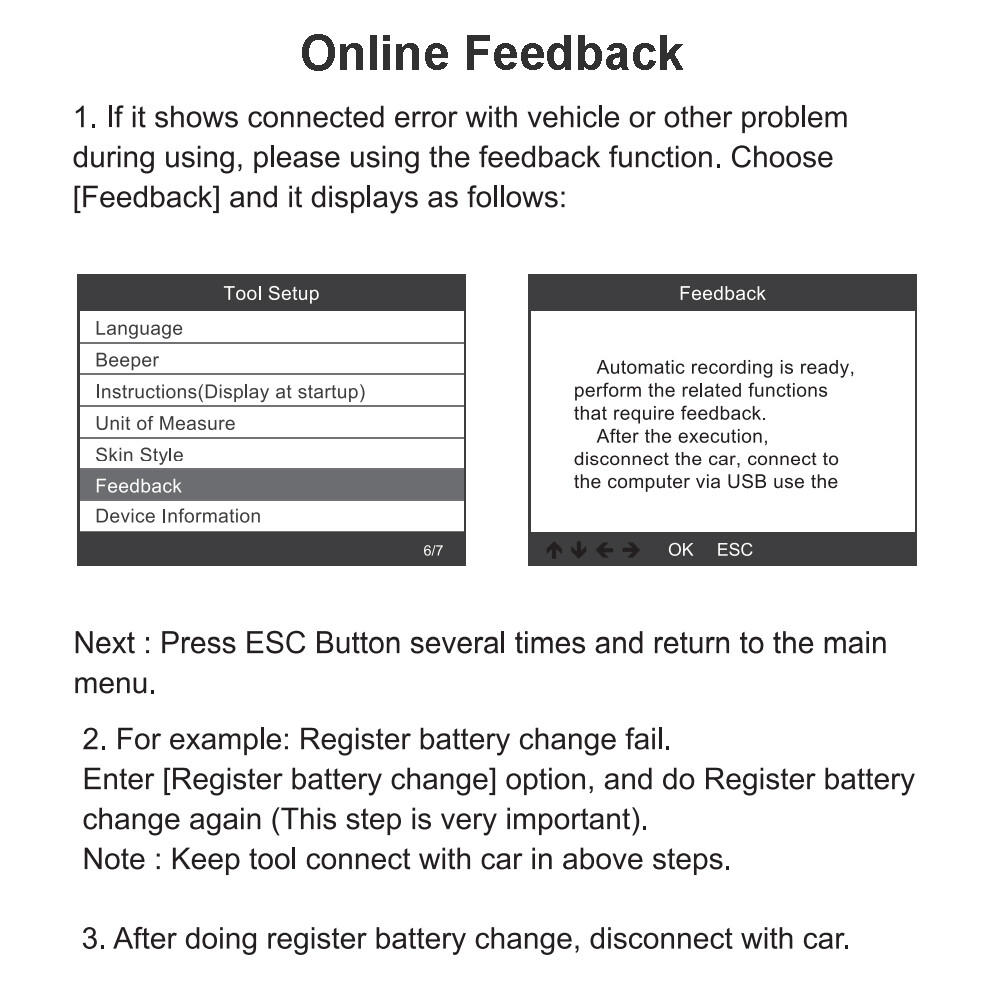 ANCEL BM700 Battery Registration Tool Fit for BMW Diagnostic Injector Coding OBD