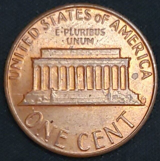 1982 P Lincoln Cent Die Crack Errors Reverse