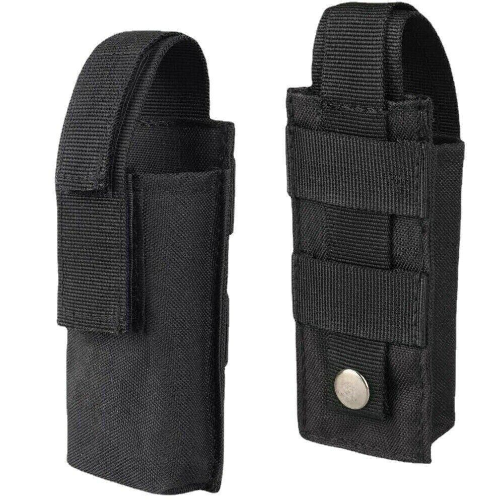 Tactical Knife Sheath Bag Molle Flashlight Holster Case Multi-Tool Nylon Pouch
