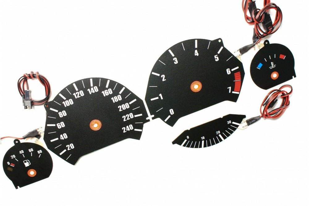 BMW E34 Original Design Glow Gauge Plasma Dials Speedometer Shift Indicato