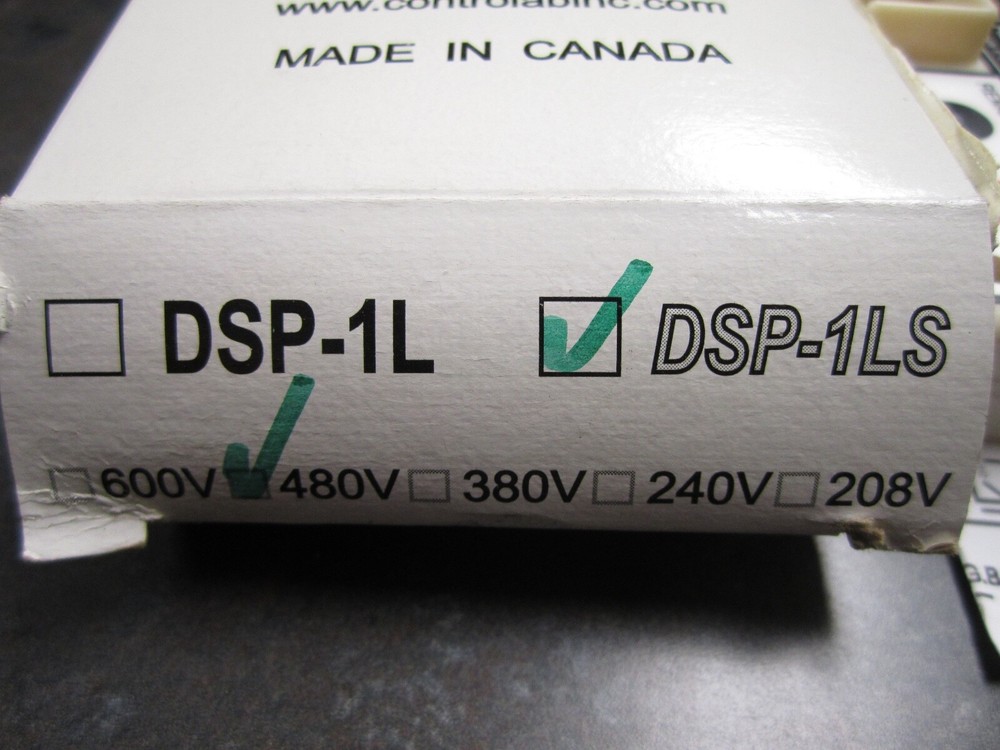 NEW CONTROLAB DSP-1LS PHASE DETECTOR 480V