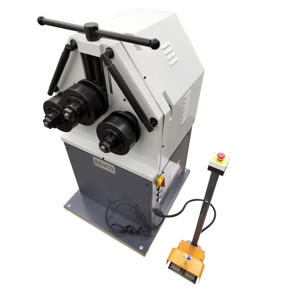 Ring Roller Pinch Roll Bender Pipe RounderBending Machine 220V 2.2KW