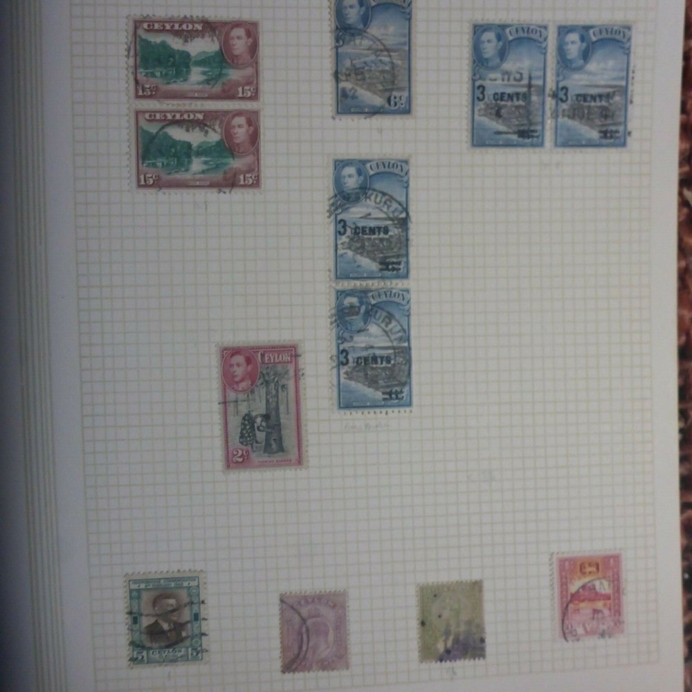OLD CEYLON 13X MIXED OLD CEYLON USED STAMPS HINGED