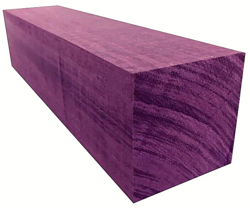 EXOTIC LARGE KILN DRIED PURPLEHEART TURNING BLANK LUMBER TURNING 4" x 4" x 12"
