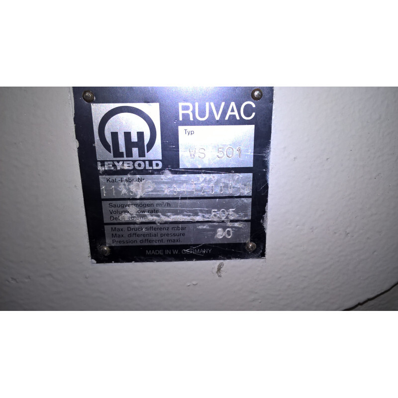 ROOTS VACUUM PUMP LEYBOLD WS 501