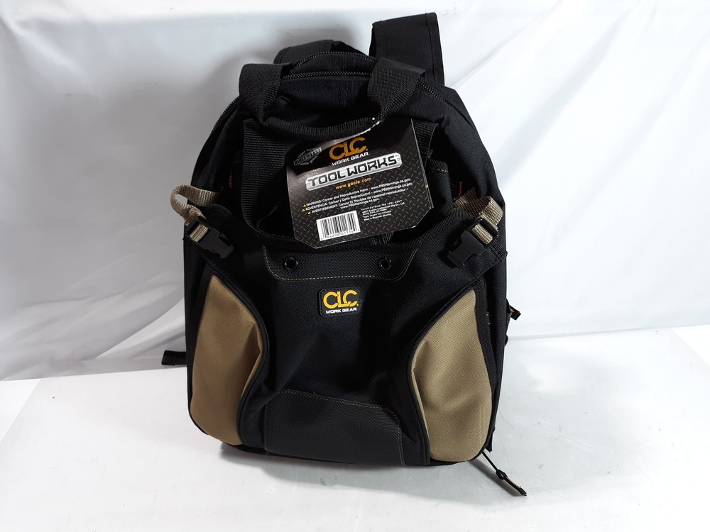 CLC Tool Backpack Bag 44 Pockets Work Gear