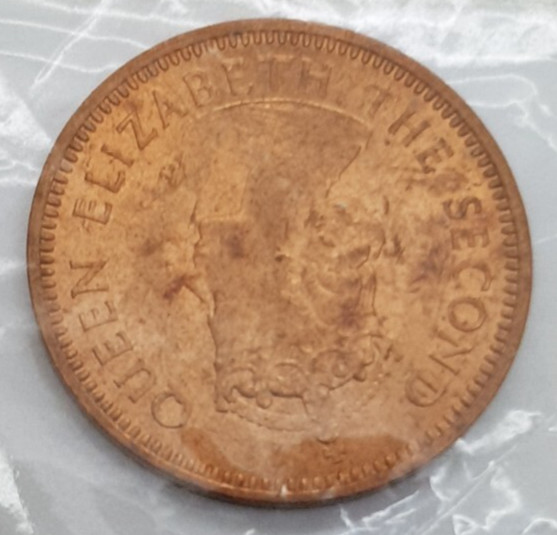 1958 British E Caribbean Territories 1/2 Cent