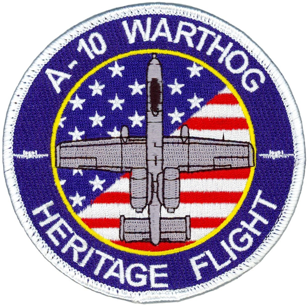 USAF ACC A-10 WARTHOG HERITAGE FLIGHT PATCH