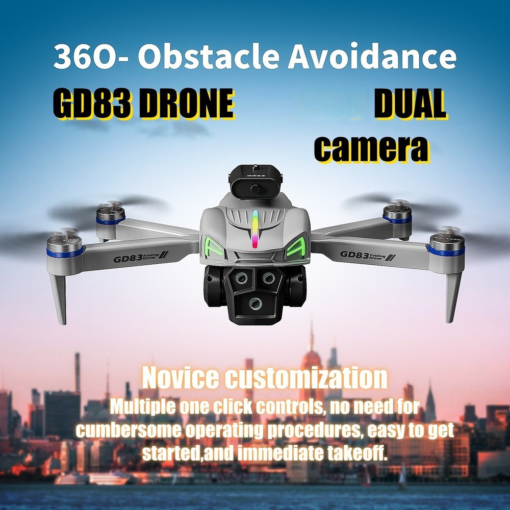 Foldable Quadcopter Drone | Brushless Motors, Large Display Remote Control