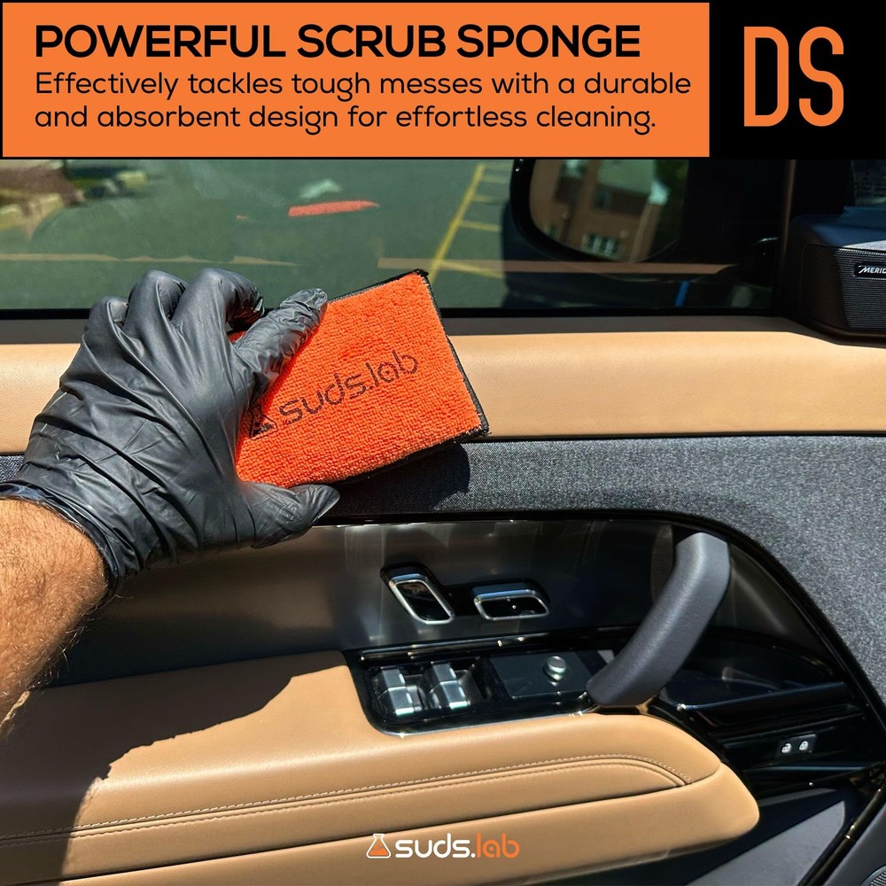 DS Microfiber Detailing Scrub Pad 2 Pack - Car Interior Cleaning & Detailing