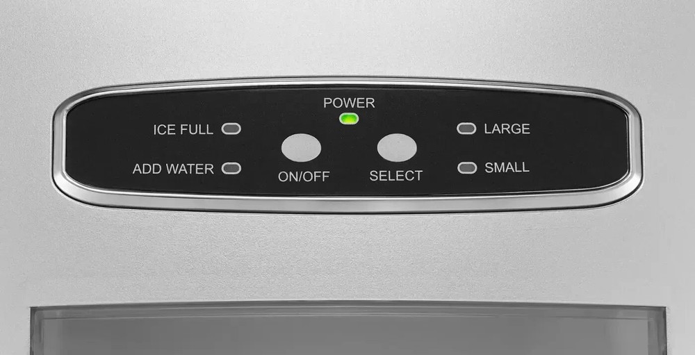Insignia - Portable Ice Maker with Auto Shut-Off - Silver