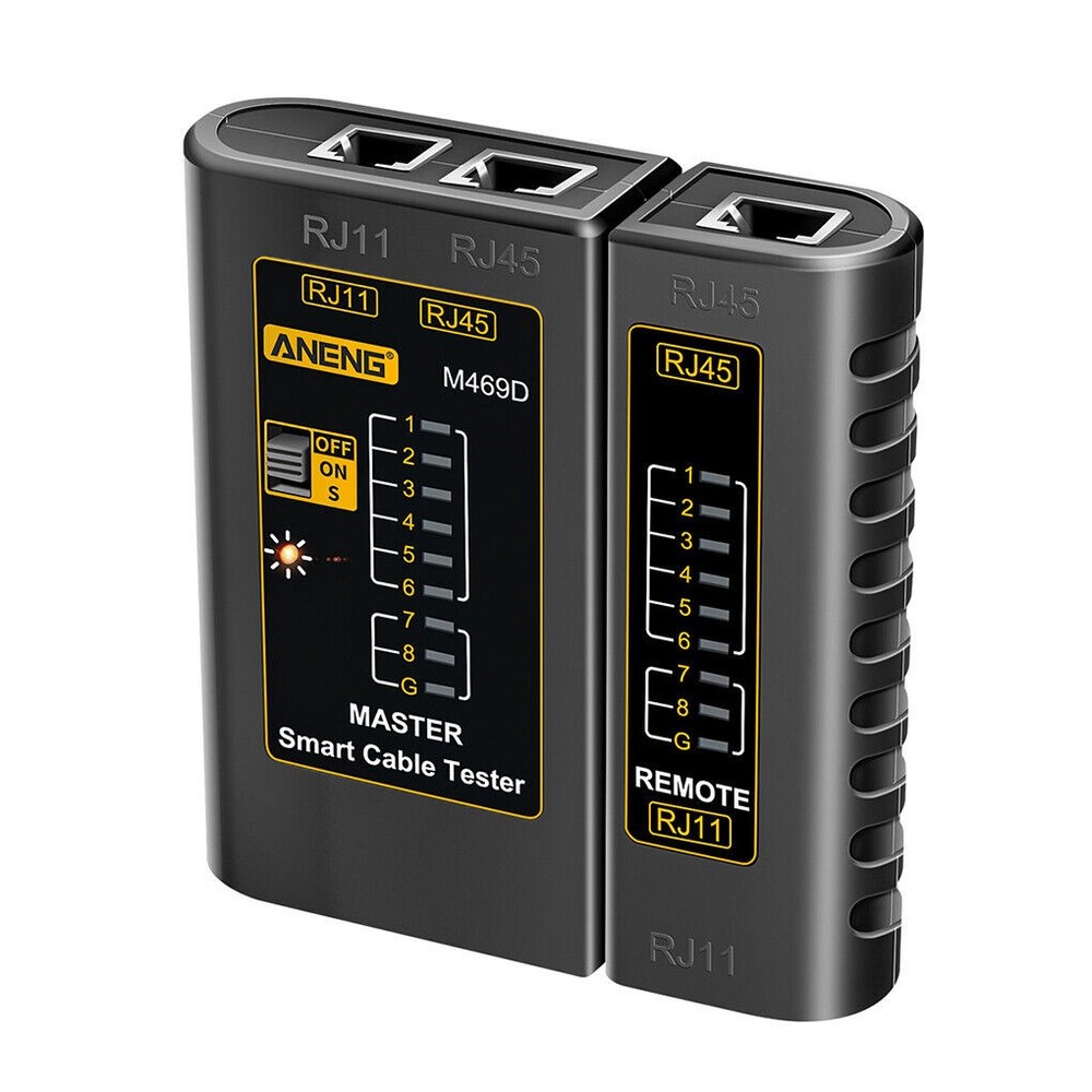 Networks Cable Tester Ethernet RJ45 RJ11 LAN Wire Telephone Cable Testing Tool d