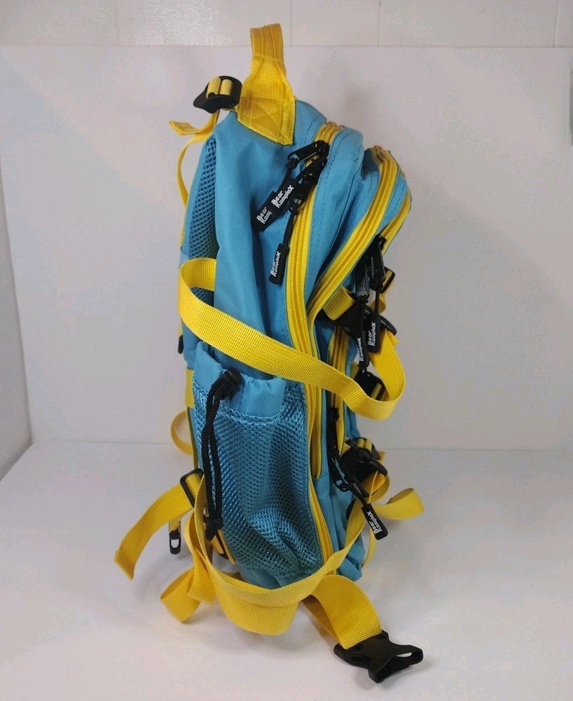 Bear KompleX Military Hiking FlexPack Backpack Blue & Yellow With Patch