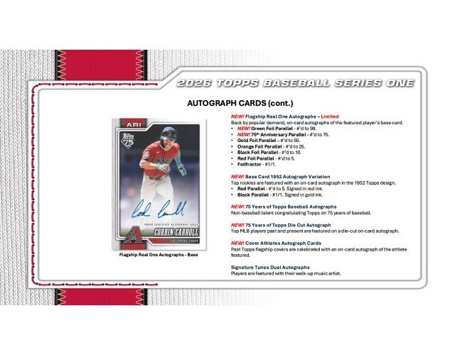 2026 Topps Series 1 Baseball Jumbo Hobby Box